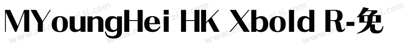 MYoungHei HK Xbold R字体转换